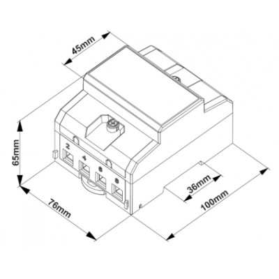 3-fazowy licznik energii elektrycznej 80A MID 3 moduły DIN TH-35mm OR-WE-531 ORNO (OR-WE-531)